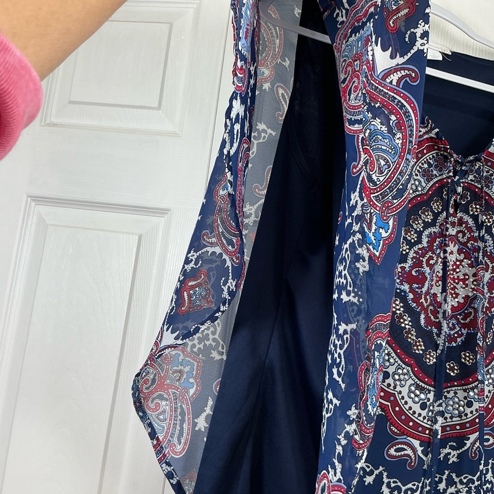 🖤 Westport 1962 Red White and Blue Blouse - Large - Picture 4 of 6